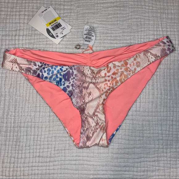 BECCA Other - Animal print reversible bikini bottom